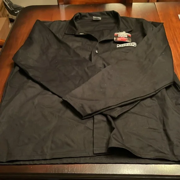 Ironton Welding Shirt Black Men's Flame Resistant  Shirt 2XL - Picture 5 of 8